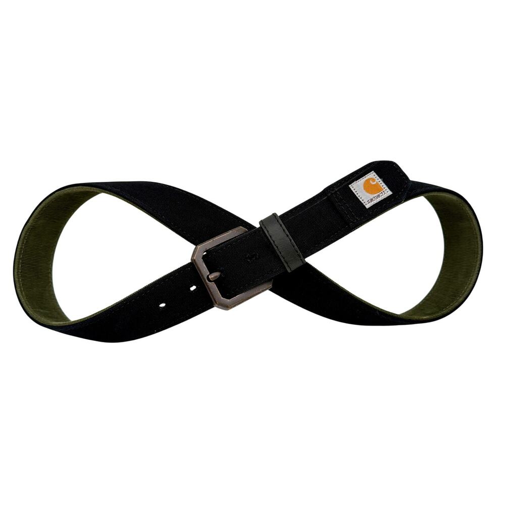Carhartt Heavy-Duty Woven Web Belt Black Green Rugged Workwear Utility 36